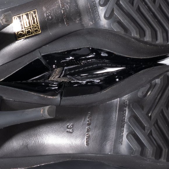 BURBERRY BOOTS - Quilted Brit Dorset 130 Platform Shoe Boot - Picture 13 of 13